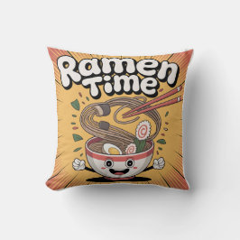 Ramen Time - Niedlicher Cartoon Ramen Bowl Kissen