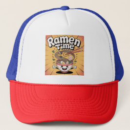 Ramen Time - Niedlicher Cartoon Ramen Bowl Truckerkappe