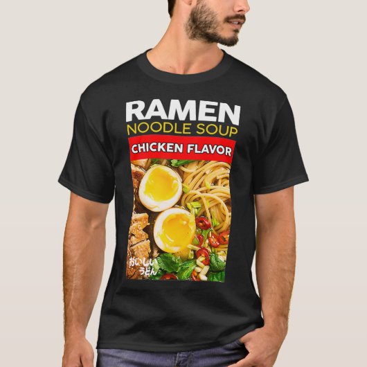 Ramen Udon Noodle Soup Chicken Flavor Novelty Grap T-Shirt (Vorderseite)