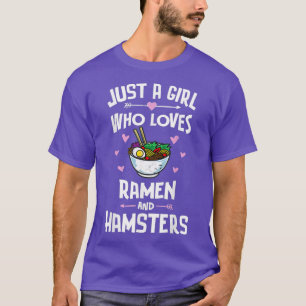 Ramen und Hamsters Anime-Geschenk für Frauen T-Shirt