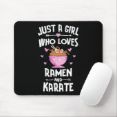 Ramen und Karate Geschenke Mädchen Frauen Mousepad (Mit Mouse)
