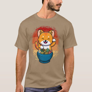 Ramen und Katzen, Japanisches Anime für Männer Fra T-Shirt