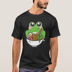 Ramen und niedlicher Frosch japanische Nudeln süc T-Shirt
