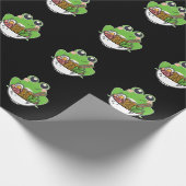 Ramen und niedlicher Frosch japanische Nudeln süch Geschenkpapier (Ecke)