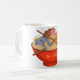 Ramen und Pygmy Hippo Kaffeetasse