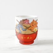 Ramen und Pygmy Hippo Kaffeetasse (Mittel)
