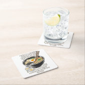 Ramen Vintage Skizze von CallisC Arts ⭐ ⭐ ⭐ ⭐ Rechteckiger Pappuntersetzer (Vor Ort)