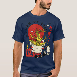 Ramen Vs Sushi Cooler Feinschmecker T-Shirt