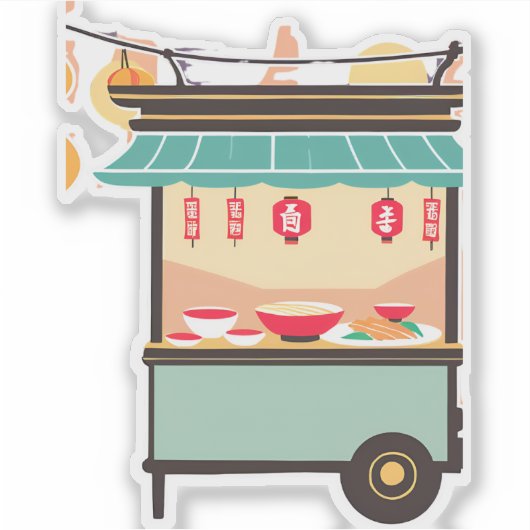 Ramen wagon aufkleber (Vorderseite)