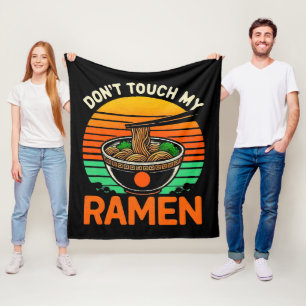 Ramenliebhaber nicht berühren fleecedecke