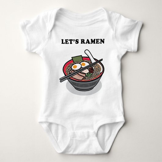 Ramennudeln Baby Strampler (Vorderseite)