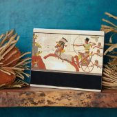 Ramesses II (1279-13 v. Chr.) in der Schlacht von  Fotoplatte (Seite)