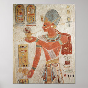 Ramesses III im Kampfkleid Poster