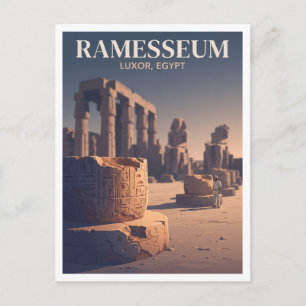 Ramesseum Luxor Ägypten Geschenk Postkarte