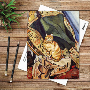Raminou Cat Cloth Suzanne Valadon Postkarte