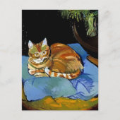 “Raminou on a Blue Blanket” by Suzanne Valadon Postkarte (Vorderseite)
