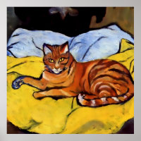 "Raminou on a Yellow Blanket" von Suzanne Valadon