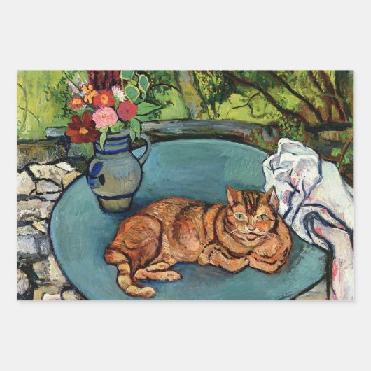 Raminou und Pitcher mit Nelken Geschenkpapier Set (Vorderseite 3)