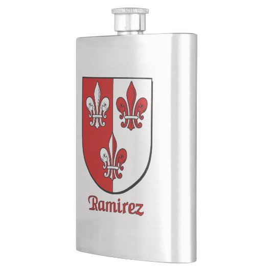 Ramirez Heraldic Shield Flachmann (Links)