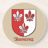 Ramirez Heraldic Shield Getränkeuntersetzer (Vorne)