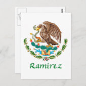 Ramirez Mexikos Nationales Siegel Postkarte (Vorne/Hinten)