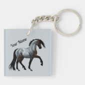 Ramirez - spanisches Pferd, laufend -  Schlüsselanhänger (Rückseite)