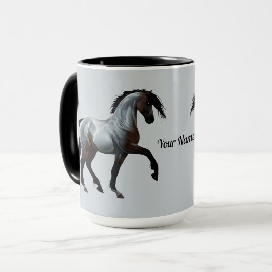 Ramirez - spanisches Pferd, laufend -  Tasse (Vorderseite Links)