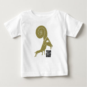 Rammen Sie Schaf-oder Ziegen-Jahr - chinesisches Baby T-shirt