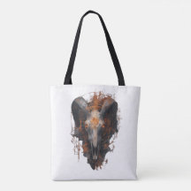 Rammschädel Okkult Steampunk Dark Art-Tasche