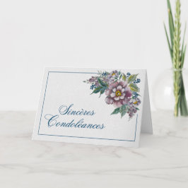 Ramo de Peonías Malvas Tarjeta de Condolencias Karte