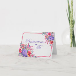 Ramo de Rosas Pensando en Ti Card Karte