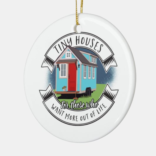 Ramon - kleines Haus Keramik Ornament (Links)