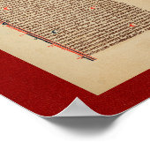 Ramon Llull: Illuminiertes Manuskript aus dem 13. Poster (Ecke)