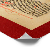 Ramon Llull: Illuminiertes Manuskript aus dem 13. Poster (Ecke)