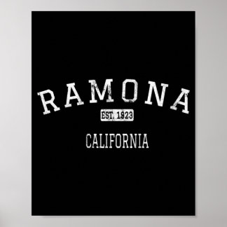 Ramona California Ca Vintage Performance Poster