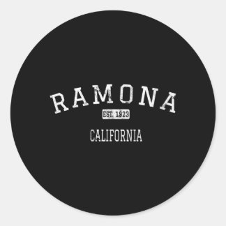 Ramona California Ca Vintage Performance Runder Aufkleber