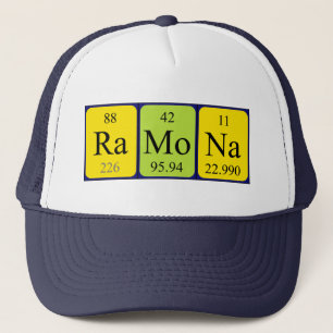 Ramona-Periodensystemnamenhut Truckerkappe