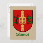 Ramos Familie Heraldic Shield Postkarte (Vorne/Hinten)