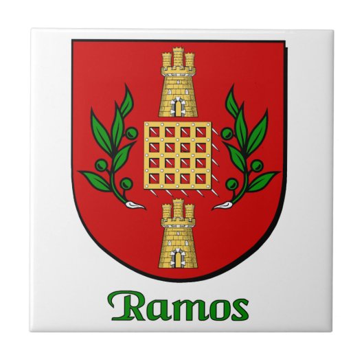Ramos Family Shield Decorative Tile Fliese (Vorderseite)