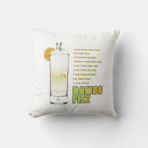 Ramos Gin Fizz Cocktail Rezept Kunst Kissen