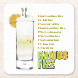Ramos Gin Fizz Ristorante da Valentino Rechteckiger Pappuntersetzer