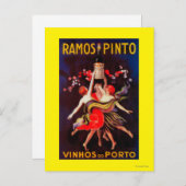 Ramos Pinto Vintag PosterEurope Postkarte (Vorne/Hinten)