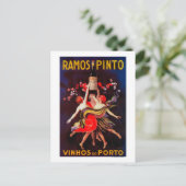 Ramos Pinto Vintag PosterEurope Postkarte (Stehend Vorderseite)
