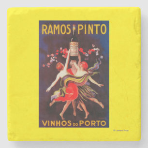 Ramos Pinto Vintage Poster Europa Steinuntersetzer