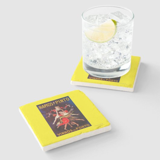 RamosPinto Vintages PosterEurope Steinuntersetzer (Seitenansicht)