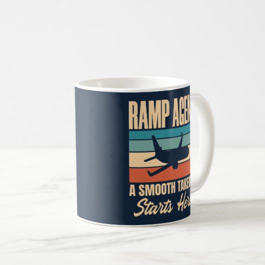 Ramp-Agent Hier beginnt ein sanfter Start Kaffeetasse (VorderseiteRechts)