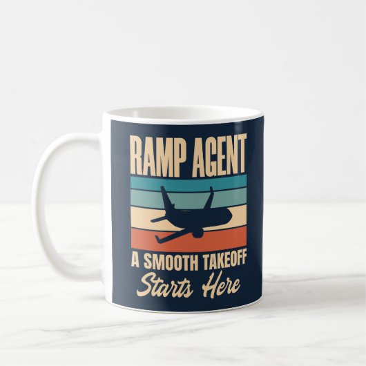 Ramp-Agent Hier beginnt ein sanfter Start Kaffeetasse (Links)
