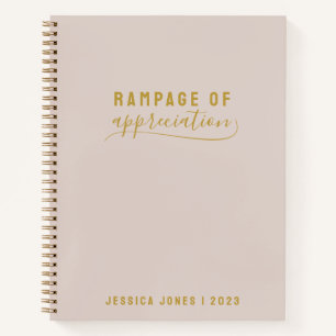 Rampage of Appreciation Pink Journal Notizblock