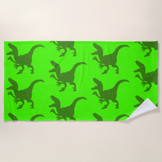 Rampaging Dinosaurs Beach Towel Strandtuch (Vorderseite)