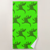 Rampaging Dinosaurs Beach Towel Strandtuch (Vorderseite)